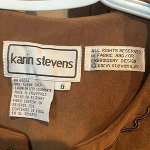 Beautiful brown jacket and skirt combo